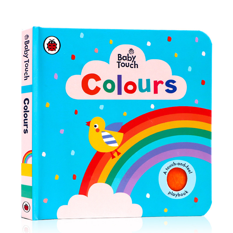 颜色启蒙认知触摸书 英文原版绘本 Baby Touch Colours 小瓢虫 幼儿童趣味触觉撕不烂纸板书 0-1-2-3岁宝宝开拓思维 感官训练探索