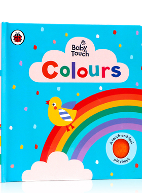 颜色启蒙认知触摸书 英文原版绘本 Baby Touch Colours 小瓢虫 幼儿童趣味触觉撕不烂纸板书 0-1-2-3岁宝宝开拓思维 感官训练探索
