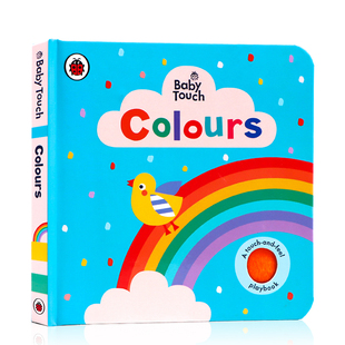 幼儿童趣味触觉撕不烂纸板书 英文原版 Colours 颜色启蒙认知触摸书 3岁宝宝开拓思维 Baby 绘本 感官训练探索 Touch 小瓢虫