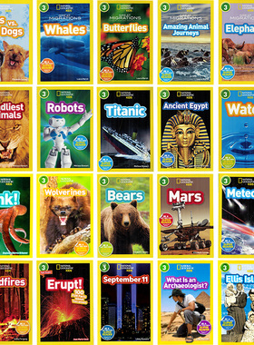 100元5件 国家地理kids 美国国家地理分级阅读3级别 National Geographic Kids Readers Level 3 英文原版图书科普百科认知读物