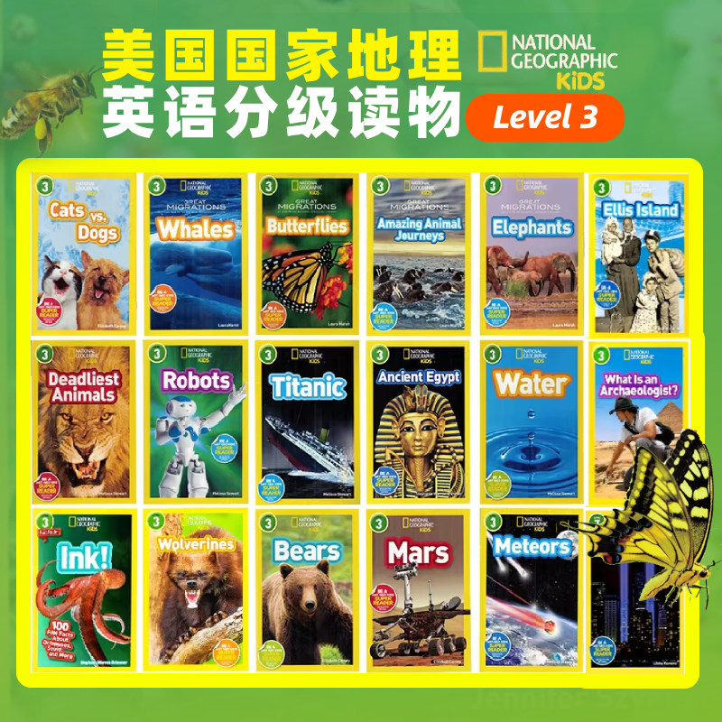 100元5件 国家地理kids 美国国家地理分级阅读3级别 National Geographic Kids Readers Level 3 英文原版图书科普百科认知读物