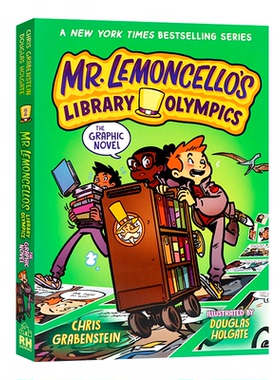 神奇图书馆系列2莱蒙切洛先生的图书馆奥林匹克 英文原版漫画故事书  Mr Lemoncello s Library Olympics The Graphic Novel 平装