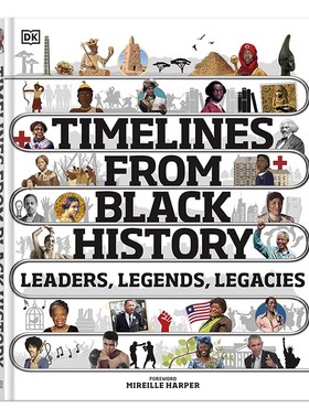 DK 黑人历史的时间表 Timelines from Black History 进口英文原版  少儿课外图解科普百科全书 精装大开 黑人历史的发展