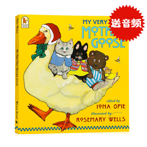 【送音频】鹅妈妈童谣My Very First Mother Goose进口英文原版正版儿童英语经典儿歌童谣绘本书Mother Goose廖彩杏推荐书单
