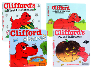 CHRISTMAS 绘本 CLIFFORD RED SHARES DOG THE 大红狗万圣节圣诞节4册英文原版 亲子互动性格习惯养成 FIRST HALLOWEEN BIG