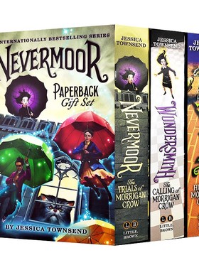 梦幻庄园盒装 Jessica Townsend 英文原版 Nevermoor Paperback Gift Set Nevermoor 平装套装 儿童课外英语阅读奇幻魔法故事书