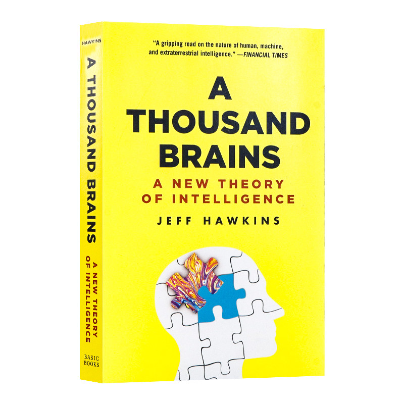 一千个大脑 英文原版 A Thousand Brains 进口书籍 4到8岁 一种新的智力理论 构建世界的模型  Jeff Hawkins 思维起源  宏大思考