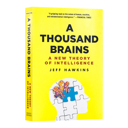 一千个大脑 英文原版 A Thousand Brains 进口书籍 4到8岁 一种新的智力理论 构建世界的模型  Jeff Hawkins 思维起源  宏大思考