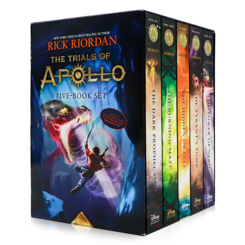 Percy Jackson波西杰克逊阿波罗审判5册英文原版 Trials of Apollo The 5-Book纽约时报畅销书作者青少年英语奇幻侦探冒险小说