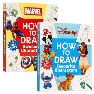 DK出版人气角色绘画指南2册