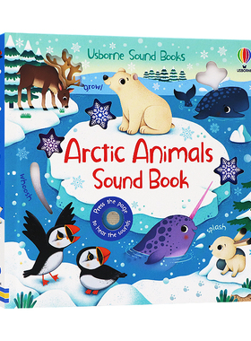 Usborne北极动物发声书 Arctic Animals Sound Book 英文原版绘本 按键触摸发声书 儿童早教启蒙 英语故事绘本 洞洞纸板书