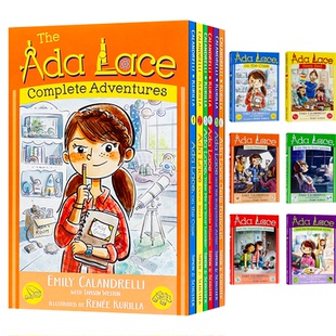 艾达莱斯冒险记全集6册盒装英文原版 The Ada Lace Complete Adventures 英文课外分级阅读读物激发阅读兴趣Emily Calandrelli平装