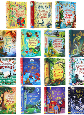 Usborne fairy tales Illustrated Stories 5分钟自然故事英文绘本童话故事书神话故事图画经典睡前读物学生阅读全彩插画
