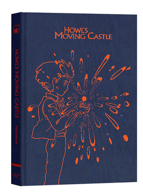 哈尔的移动城堡素描笔记本 英文原版 Studio Ghibli Howl's Moving Castle Sketchbook 宫崎骏动画电影周边本吉卜力工作室