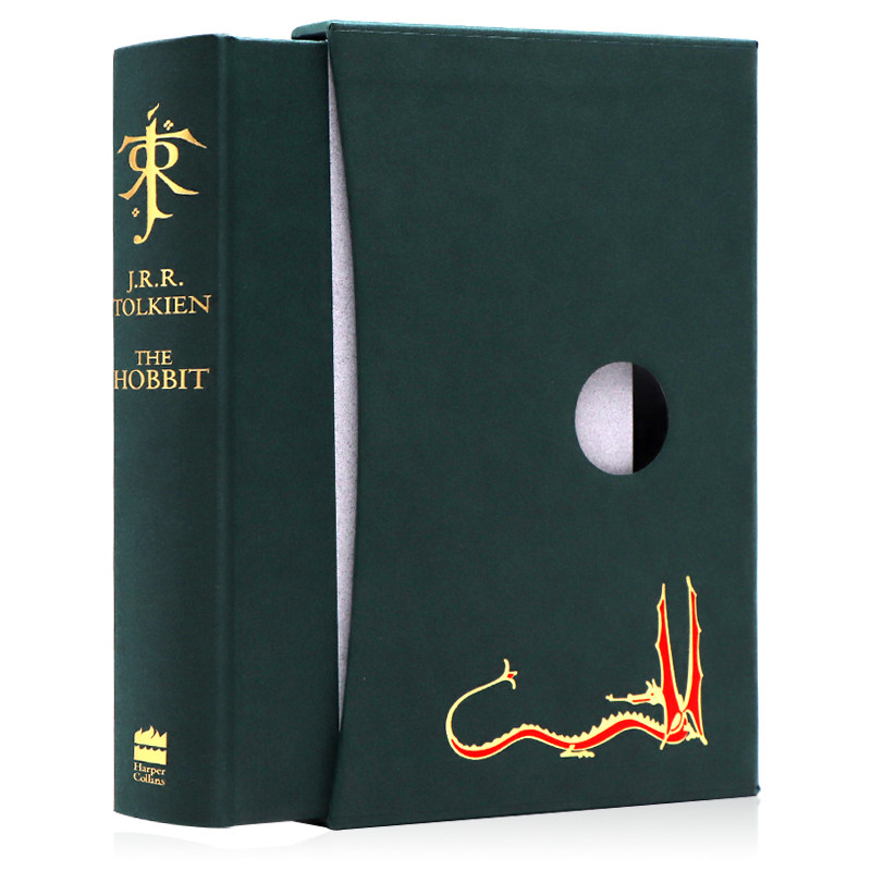 现货 The Hobbit 霍比特人精装豪华版英文原版小说魔戒指环王前传经典影视原著史诗奇幻小说青少年魔幻冒险课外阅读J.R.R.Tolkien