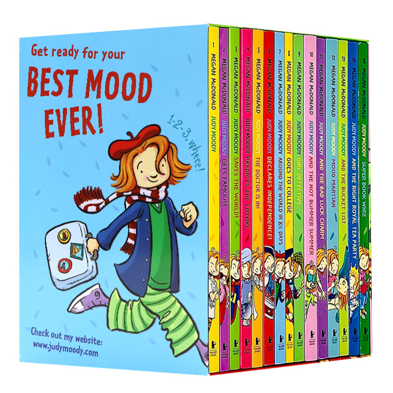 稀奇古怪小朱迪15册盒装收藏版 英文原版 judy moody 15 books