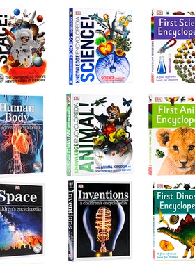 DK人体图解知儿童科学百科全书  进口英文原版正版人体器官与功能 Knowledge Encyclopedia儿童英语科学科普读物 精美插图百科精装