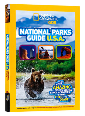 国家地理儿童国家公园指南英文原版绘本National Geographic Kids National Parks Guide USA Centennial Edition儿童英语启蒙平装