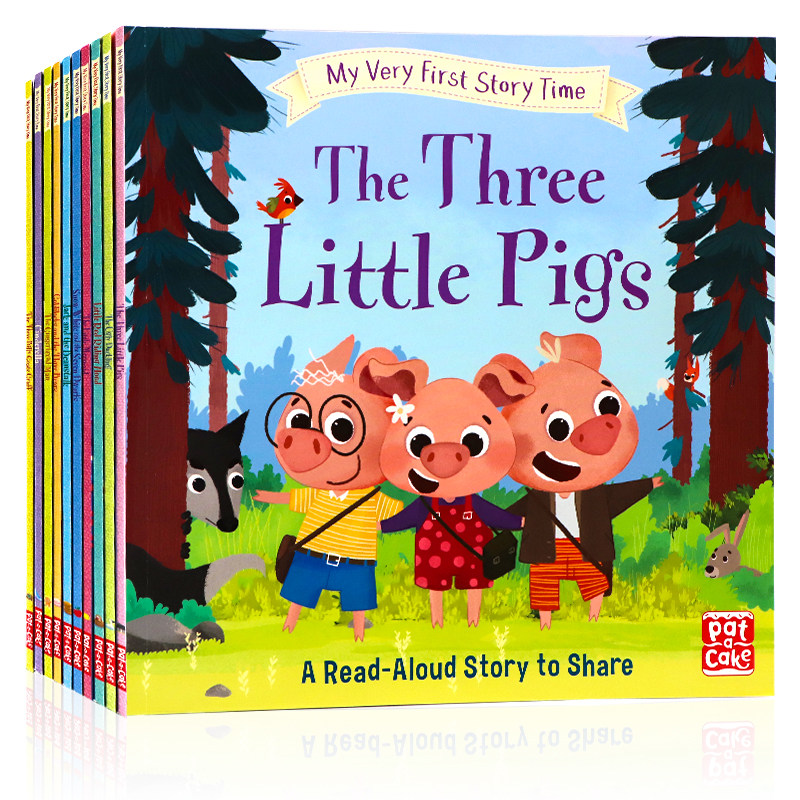 My Very First Story Time童话故事绘本10册 英文原版绘本 The Ugly Duckling丑小鸭Cinderella灰姑娘 儿童英语启蒙认知图画书平装