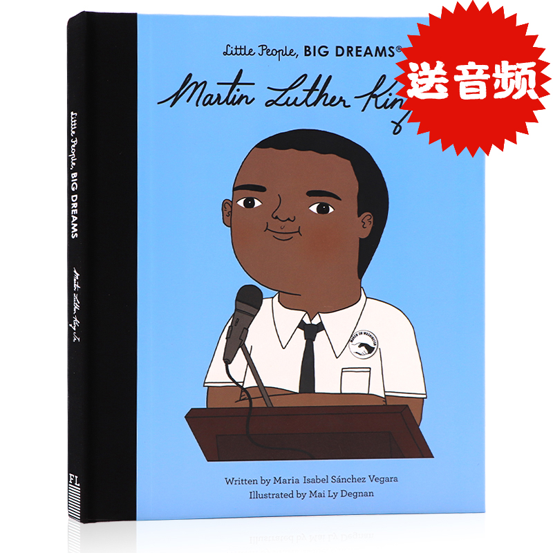 进口英文原版绘本 小人物大梦想 马丁路德金 诺贝尔奖 Little People Big Dreams Martin Luther King Jr 儿童启蒙励志名人传记