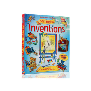 纸板翻翻书 绘本 See Inventions 出品 Usborne 科普立体书 进口英文原版 大开 偷偷看里面 正版 Inside 发明