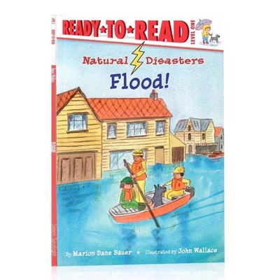 Ready to Read 分级读物 Natural Disasters Flood! Marion Dane Bauer 英文原版绘本 自然灾害洪水 儿童启蒙图画故事书