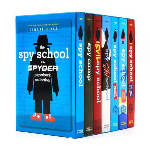 现货 间谍学校7册盒装英文原版小说 The Spy School vs Spyder Paperback Collection青少年侦探小说特工机密主题英语章节桥梁书