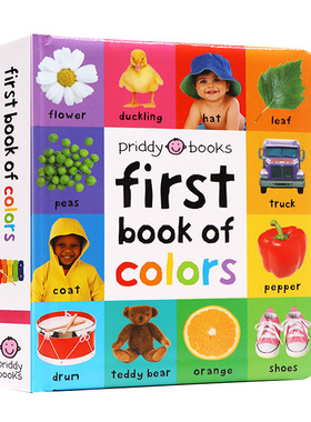 启蒙100 第一本颜色书 英文原版 First 100 First Book of Colors 幼儿认知 启蒙 图画故事书 亲子共读 儿童书籍 原装正版
