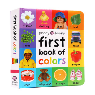 儿童书籍 英文原版 Book 100 启蒙100 Colors 亲子共读 原装 图画故事书 First 启蒙 幼儿认知 正版 第一本颜色书