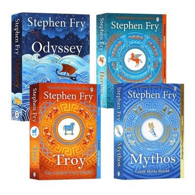 希腊神话故事4册英文原版
