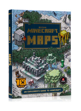 我的世界游戏地图 英文原版 Minecraft Maps an explorer‘s guide to Minecraft 我的世界探索指南高手攻略手册 彩色插图进口图书