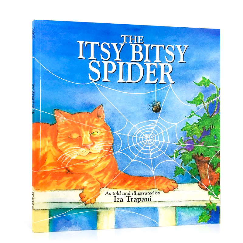 蜘蛛爬啊爬 the itsy bitsy spider 英文原版绘本廖彩杏书单入门儿歌