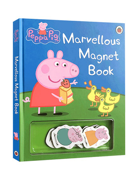 进口英文原版 Peppa Pig Marvellous Magnet Book 粉红猪小妹佩琪不可思议磁铁书纸板书亲子游戏英语图书0-2-3-4-5岁宝宝启蒙