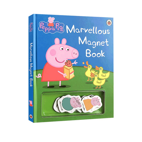 进口英文原版 Peppa Pig Marvellous Magnet Book 粉红猪小妹佩琪不可思议磁铁书纸板书亲子游戏英语图书0-2-3-4-5岁宝宝启蒙