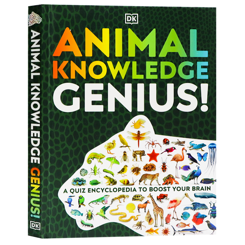 DK动物知识百科 DK Animal Knowledge Genius 英文原版 精装彩插大开本儿童动物科普精美插图DK图解百科动物图解百科课外读物