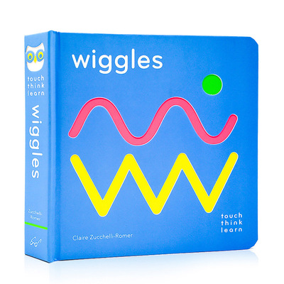 小手摸摸全知道 Wiggles Touch Think Learn系列 英文原版绘本 触摸纸板书 儿童触摸趣味认知 亲子早教启蒙触摸读物
