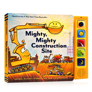 Site 绘本儿童按钮发声纸板书亲子共读图画书 建筑工地 英文原版 Book Sound Construction Mighty 发声书 强大 厉害