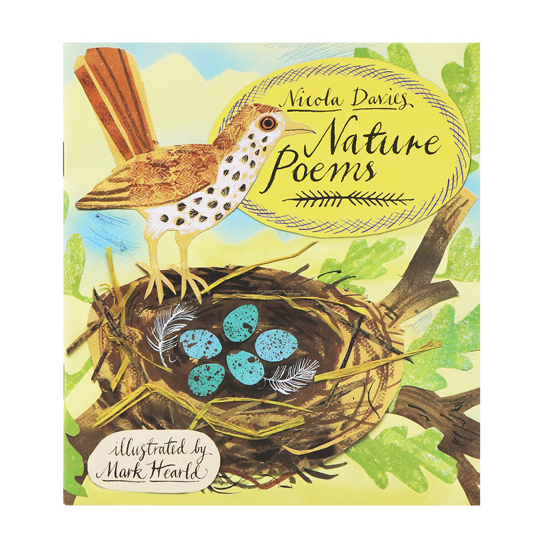 自然之诗 英文原版 Nature Poems: Give Me Instead of a Card 礼物 Nicola Davies 精美动物植物绘本 口袋诗歌册子 内含信封