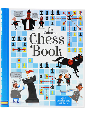 Usborne出品 国际象棋书 The Usborne Chess Book 英文原版  活动页设计 Activity Books 精装 下棋科普图解指南 Lucy Bowman