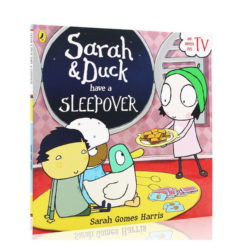 进口英文原版正版 sarah and duck have a sleepover 莎拉和乖乖鸭 平