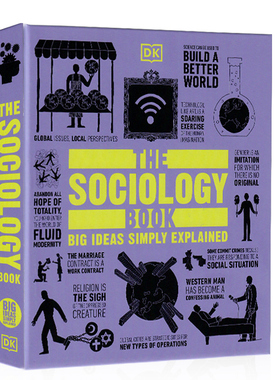 DK人类思想百科系列 社会学百科  The Sociology Book 英文原版 社会学科普图解百科全彩插图精装 Big Ideas Simply Explained