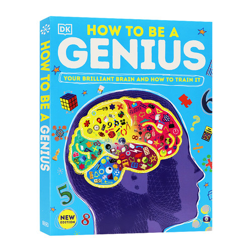 DK出版如何成为一个天才 How to be a Genius 英文原版 精装大开儿童益智游戏启蒙大脑训练智力开发儿童英语图画进口书籍