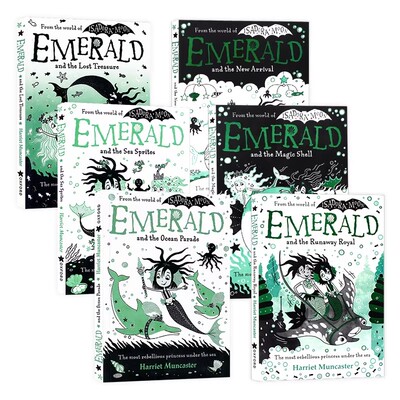 小美人鱼埃默拉尔德6册 Emerald and the Runaway Royal Magic Shell 英文原版儿童故事书全彩漫画章节小说 牛津Oxford出版