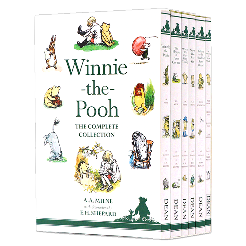 6册礼盒装小熊维尼英文原版小说