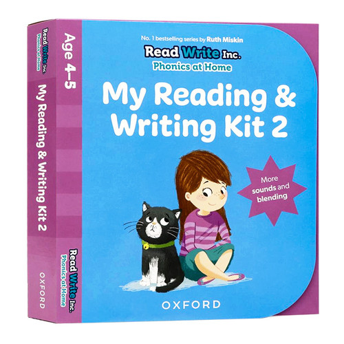 英文原版 Read Write Inc.: My Reading and Writing Kit 牛津自然拼读教材5-7岁 More Sounds and Blending 儿童英语早教启蒙亲子