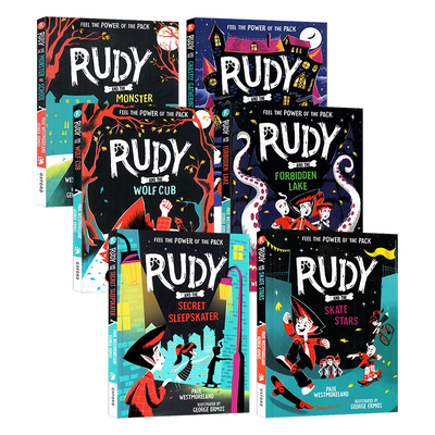 鲁迪系列6册 英文原版 Rudy and the Wolf Cub/Monster at School/Secret Sleepskater 牛津儿童读物 儿童英语原版读物