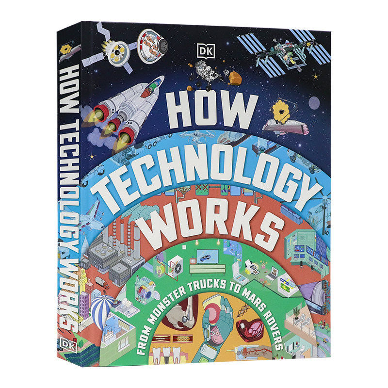 DK出版 科技是如何运作的英文原版How Technology Works 从怪物卡车到火星探测器 精装全彩插图正版书 科普百科精装大开图片