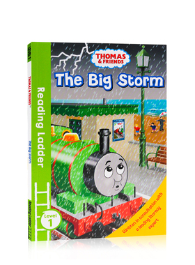 进口英文原版正版托马斯和朋友们Thomas Friends:The Big Strom 托马斯分级阅读入门级Reading Ladder Level 1英语故事图画书