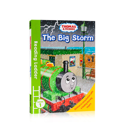 进口英文原版正版托马斯和朋友们Thomas Friends:The Big Strom 托马斯分级阅读入门级Reading Ladder Level 1英语故事图画书