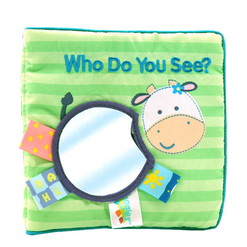 你看见了谁 我的di一本标签书 布书 英文原版绘本 My First Taggies Book Who Do You See Rag Book 低幼儿启蒙 亲子早教启蒙